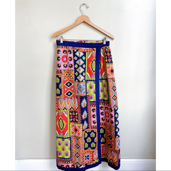 1960s Carrie couture quilted patchwork skirt - Picture 10 of 13